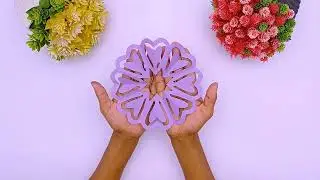 Love Shape Paper Design Easy || How to Make a Paper Snowflake Step by Step