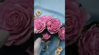 Розовые розы / Hair Wreath Floral / Flower Pink Rose Flower Crown / Wedding Flower Crown / Pink Rose
