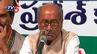 Digvijay Singh Press Meet | Slams Minister KTR over Comments on Settlers | GHMC Election | TV5 News