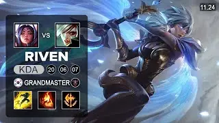 Riven Top vs Irelia - KR Grandmaster - PreSeason 12 Patch 11.24