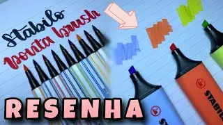 Testando os LANÇAMENTOS da Stabilo: MARCA-TEXTO e BRUSH PEN