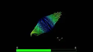 Tracer particle paths in a Burgers' vortex