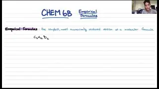 Empirical Formulas (Chem 6B) - UCSD OASIS MSTP