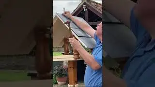 Last tile on the bird table roof. #shorts, #birdtable