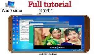 मोबाईल को कंप्यूटर कैसे बनाये, Mobile ko computer kaise banaye, Win 7 simu app kaise chalaye