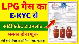 LPG गैस धारकों का LPG Certificate Download होना शुरू | LPG Gas Certificate Download Kaise Karen 2024