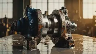 Extreme Rust Removal! Restoring a Rusted Industrial Bearing Assembly | Satisfying Metal Restoration