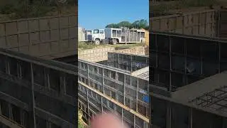 storm shelter poured concrete walls #concrete #construction  #shorts #stormshelter #homebuilding