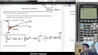 Applications of Integration - Marginal Profit