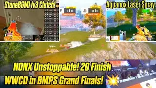 NONX Unstoppable! 20 Finish WWCD ! BMPS Grand Finals Day 2 Recap | Top Moments, Fights & Finishes!