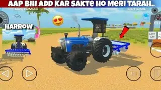 Bullzoder se harrow chalai ll 🚜 #indiantractorsimulatorlite #games  #gaming #subscribe  #like 
