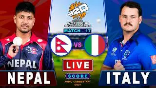 Nepal VS Italy | Match-17, T20 World Cup 2026 | Score & Audio Commentary Only | Sujan Koinch