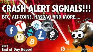 CRASH ALERT SELL SIGNALS!!! BTC ALT-COINS NASDAQ AND MORE.....