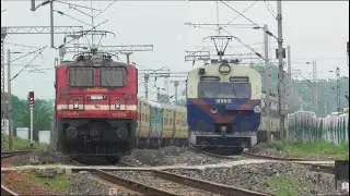 High Speed Trains in action through Purulia Jangalmahal! Asansol-Tata+ Tata-Buxar Exp+ MEMU Trains!