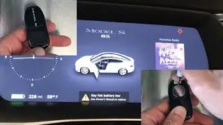 Tesla Key Fob Replaced but Fob Low Battery Message Stays on