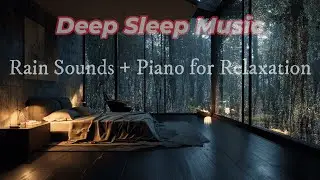 Sleep Instantly  Piano Sleep Music with Rain Sounds
