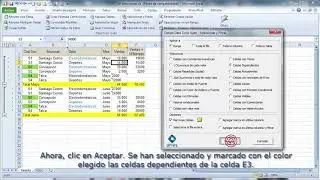 Seleccionar celdas dependientes y precedentes