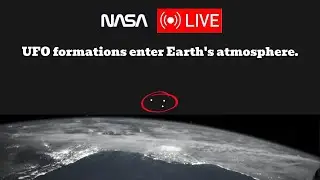 UFO formations enter Earth's atmosphere. STS-48 On orbit activity broadcast live in the USA in 1991.