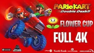 Mario Kart Double Dash in 4K UHD (Gamecube) Flower Cup