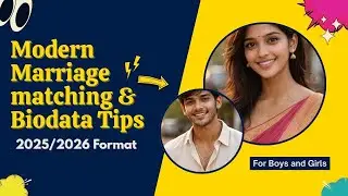 Marriage Biodata Format 2025 / Modern Marriage Matching Tips/ Boys and Girls /Tamil