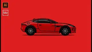 Adobe Illustator Tutorial | How to Create  vector car in illustration | #speed art #illustration