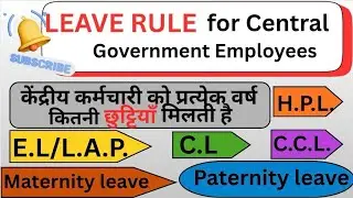 Leave Rule ( EL/LAP) #8thpaycommission #news #centralgovernment #leaverules #leave #leaves 