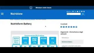 Nutrinform battery