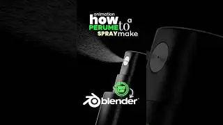 How to make Perfume Spray Effect in Blender #blender3d #spray   #3d  #animation  #simulation
