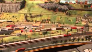 Nürnberg Eisenbahnmuseum - Vorführung der Modelleisenbahn (HD)