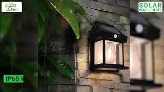 Epyz Black Solar Wall Warm Light