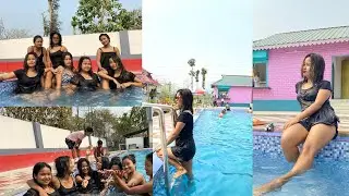 Enjoying with my girl’s!! First ever swimming pool at jaigaon ||7th vlog #enjoy #swimming#nepalivlog