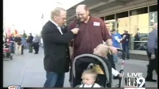 Brian and kids at Thunder opening day
