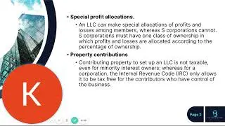 LLC ADVANTAGES & DISADVANTAGES
