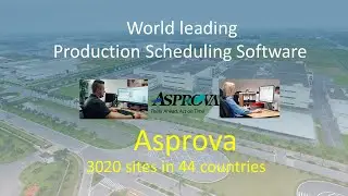 World Leading Production scheduling software, Asprova, introduction