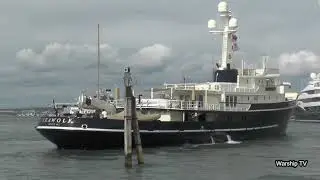 LUXURY SUPER-YACHT 'SEAWOLF' ENTERS PORTSMOUTH HARBOUR - 7th September 2020