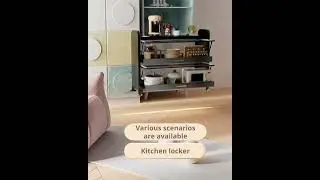 Joybos&reg; 3Layer Metal Sideboard Buffet Cabinet With 2 Drawers And Doors F94