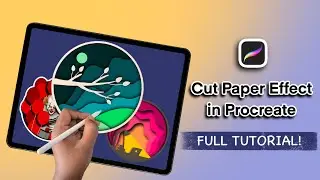 Cut Paper Effect Tutorial in Procreate [ FULL PROCESS & 2 Sample Illustrations ]