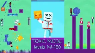 Hitmasters levels 141-150 (toxic mode gameplay) Dead head skin / honey block weapon / android ios