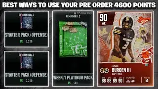 THE *BEST* WAY TO USE YOUR 4600 PRE ORDER POINTS | PRE-ORDER PACK OPENING | CFB 25 ULTIMATE TEAM