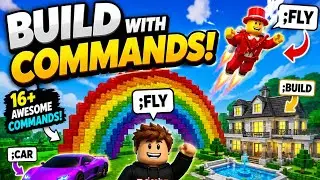 Built Everything Using Commands! 😱 | Roblox Build with Commands 😎