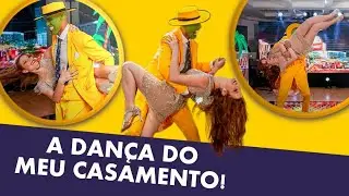 Dança maluca dos noivos! Dançamos a trilha do filme the mask!