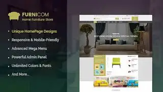 Furnicom - The Interior, Architecture and Furniture BigCommerce Theme | Themeforest Website