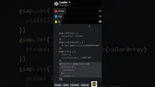 Loader in css and JS #programming #shorts