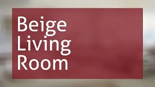 Beige Living Room Design