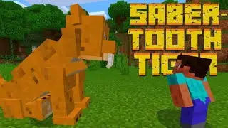 minecraft pocket edition Saber-tooth Tigers addon