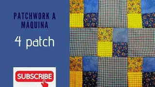 Aprende patchwork paso a paso. C&oacute;mo hacer el bloque de  4 Patch o cuadrados.