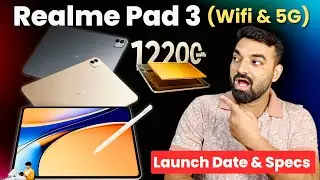 Realme Pad 3 5G :- Official Launch Date, 1220Mah Battery #Realmepad35g #realmepad #Realme