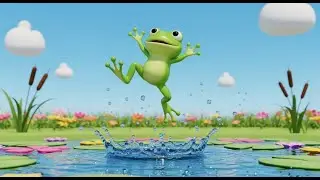 Jump Jump Little Frog 🐸🎵 | Fun Nursery Rhyme & Action Song for Kids