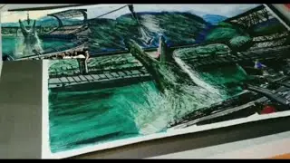 Realistic Mosasaurus Drawing | Jurassic Sea Monster Art