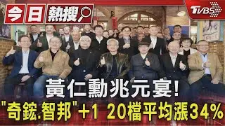 黃仁勳兆元宴! 「奇鋐.智邦」+1 20檔平均漲34%｜TVBS新聞 @TVBSNEWS01
